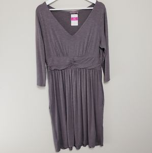 Fresh Produce Dress Farmer's Market Gray Large NWT